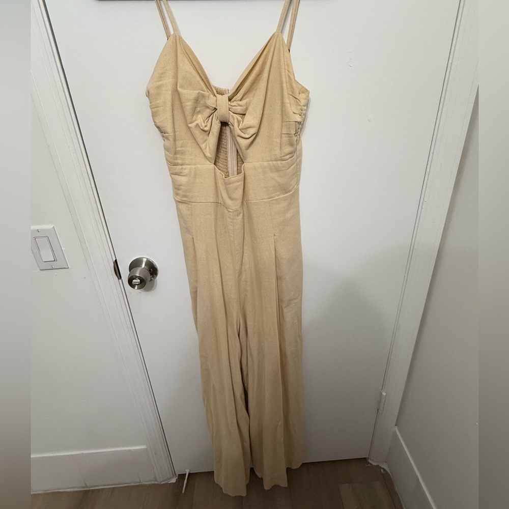 FARM Rio Cream Jumpsuit